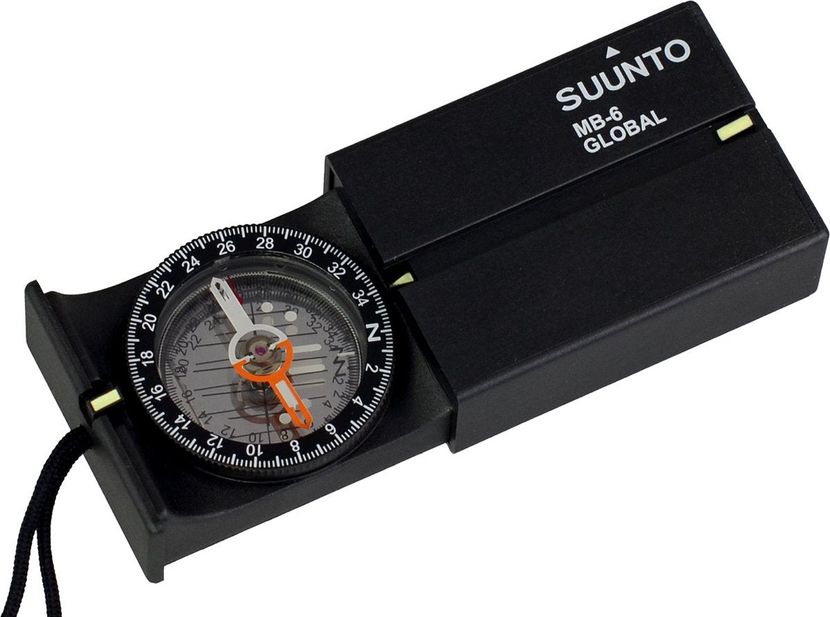 Bussola globale a specchio Suunto mb-6 - per l'emisfero settentrionale e meridionale - nera