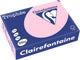 Clairefontaine trophée pastel, papel de color, a4, 210 g, 250 hojas, rosa
