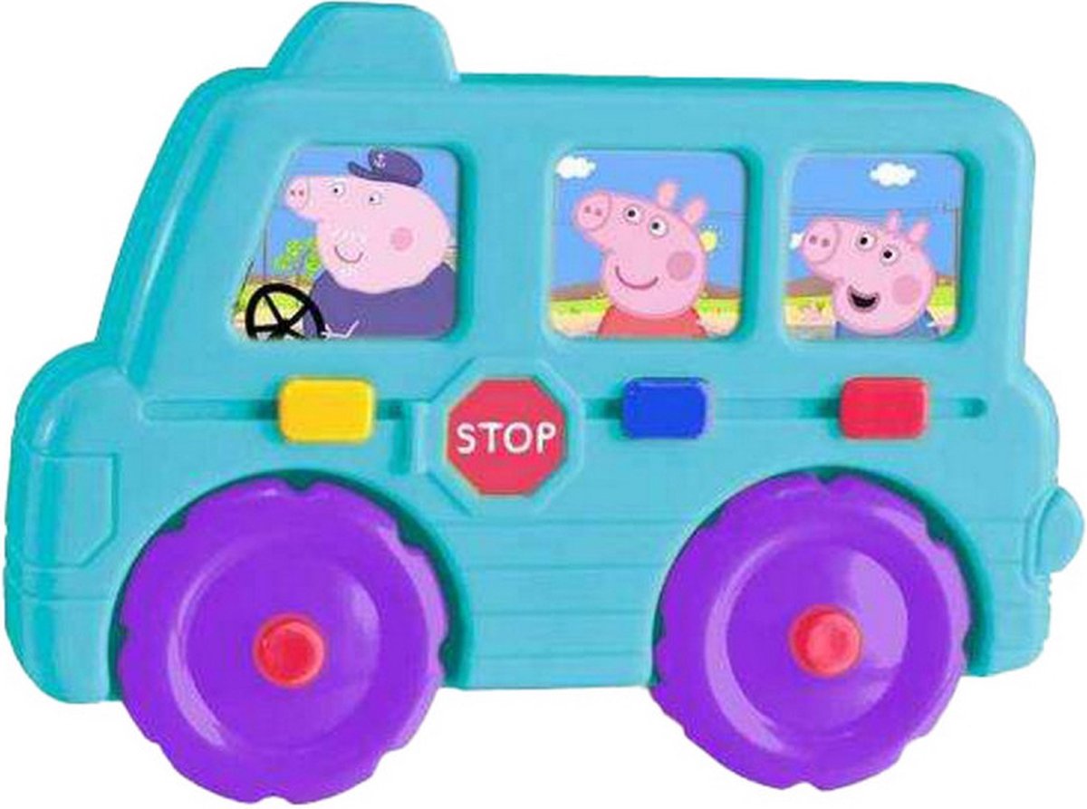 Peppa pig - speelfiguur - bus met geluiden - educatief speelgoed
