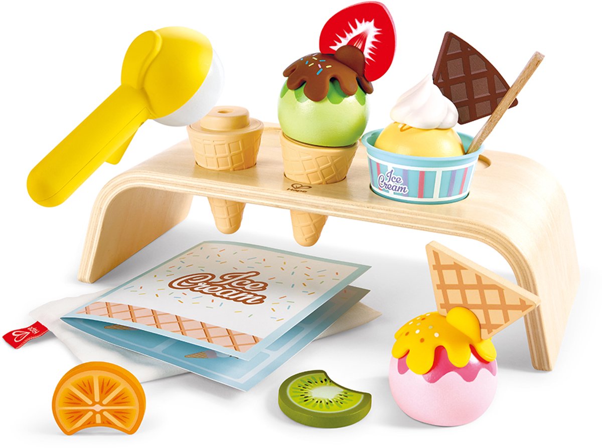Set da gioco gelateria giocattolo in legno Hape - - da 24 mesi