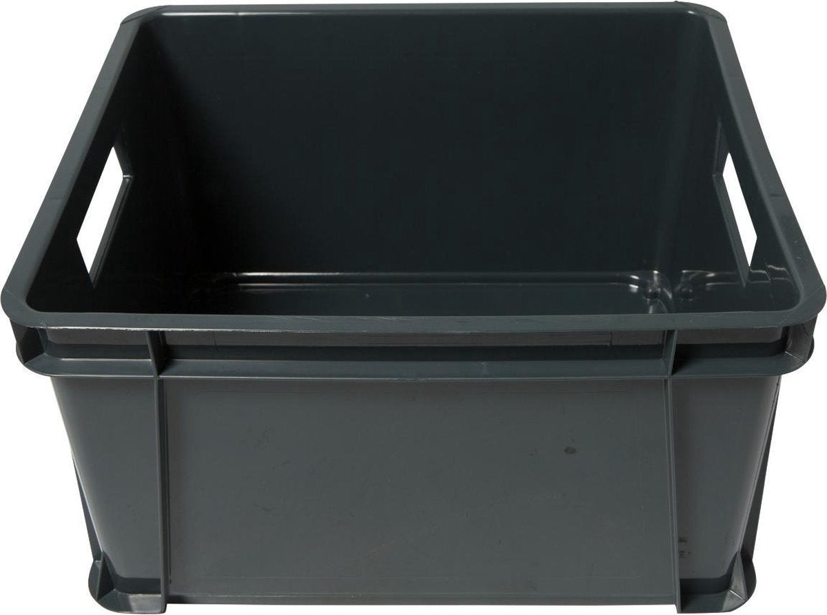 Sunware . uni box - opbergbox - kunststof - antraciet - 30 liter