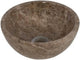 Plieger mini round waskom - 26x26x12cm - marmer bruin