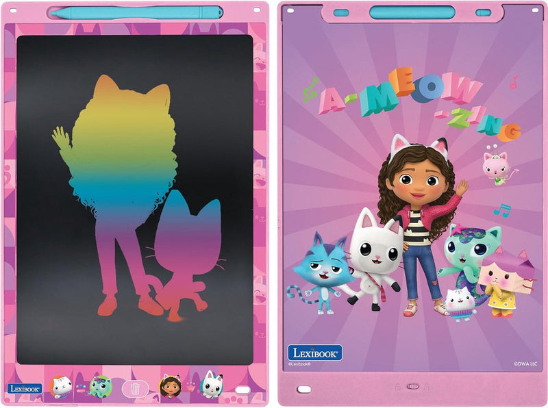 Lexibook Gabby Dollhouse 11'' tablet e-ink multicolore per imparare e disegnare con modelli