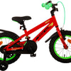 Volare rocky kinderfiets - jongens - 14 inch - rood - twee handremmen