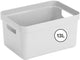 Sunware sigma home opbergbox 13l - 35x24.6x18.3 cm - wit