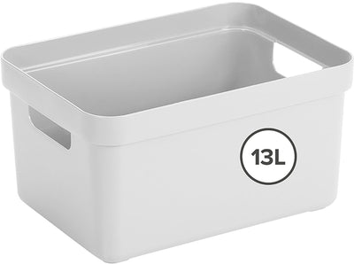 Sunware sigma caja de almacenamiento para el hogar 13l - 35x24,6x18,3 cm - blanco