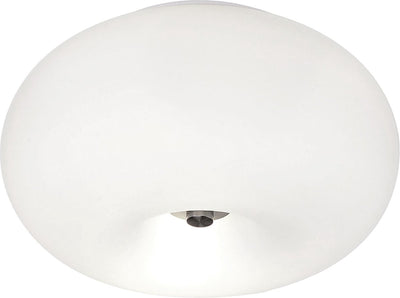 Eglo optica - plafondlamp - ø280mm. - nikkel-mat - wit