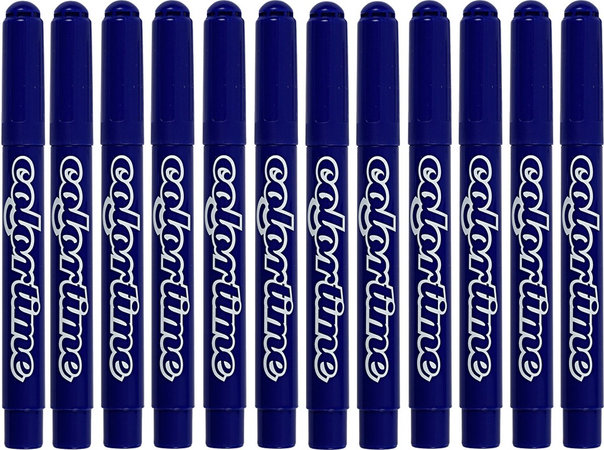 Marcadores jumbo azul oscuro, 12º.