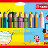 STABILO WOODY 3IN1 Duo con un lápiz Sharper, 11dlg.