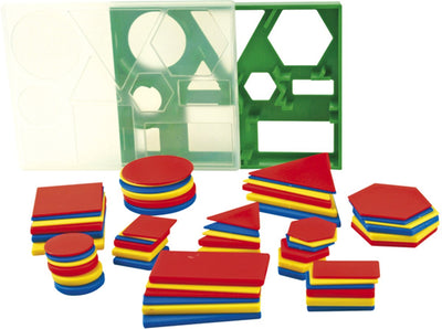 Weplay geo set 60: juego educativo de formas geométricas para niños, ideal para aprender formas 2D, a partir de 4 años