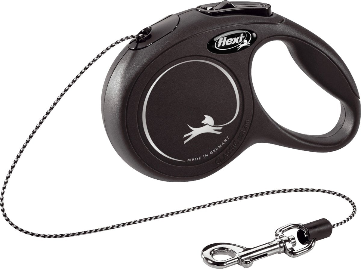 Cavo Flexi New Classic - Guinzaglio retrattile per gatti - Cavo New Classic Cat XS nero