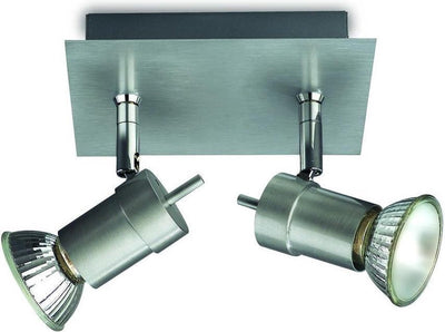 Foco de superficie Philips de titanio - 2 luces
