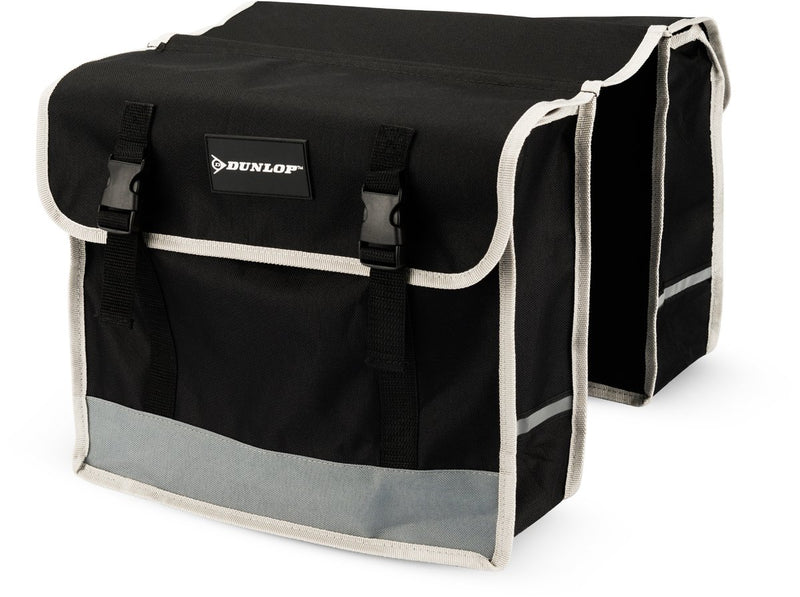 Dunlop - borsa doppia per bicicletta - nera - 26 l