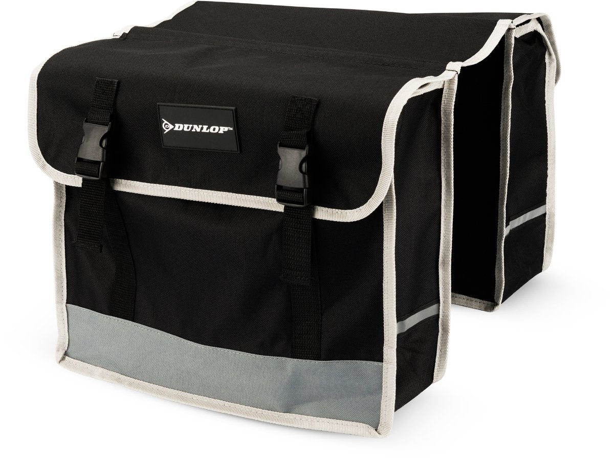 Dunlop - dubbele fietstas - zwart - 26 l