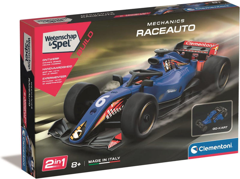Clementoni Science and Game Mechanics Racing Car o Go Kart 2in1 Building Set