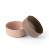 Dantoy kommenset baby servies bioplastic zand mokka 2-delig.