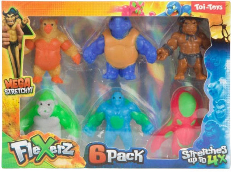 Toi-toys figura antiestrés flexerz 6cm - 6uds.