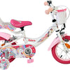 Bicicleta infantil Volare Unicorn - niña - 12 pulgadas - blanca - dos frenos de mano