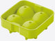 Point-virgule - molde de silicona para bolas de hielo para 4 bolas de hielo - verde - ø 6cm