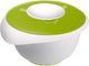 Ciotola Westmark con coperchio in due pezzi, 2,5 l, con beccuccio, plastica, bianco verde mela, 3153227a