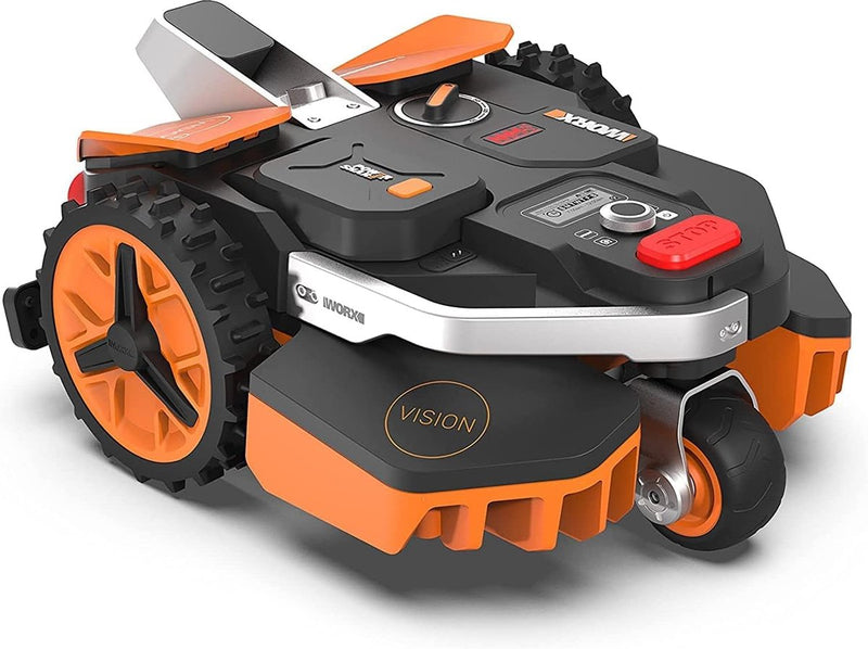 Worx robot cortacésped a batería landroid vision m600 wr206e – incl. batería y estación de carga | para césped de hasta 600 m² | tecnología de visión artificial | sin alambre perimetral | batería de 20v