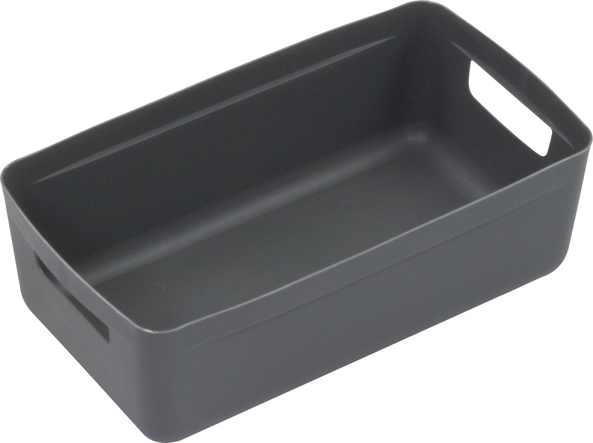 Kangaro opbergbox - opbergdoos - 5 liter - pp antraciet
