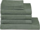 Seahorse pure - 3 washandjes 3 baddoeken 1 douchelaken - laurel - set van 7