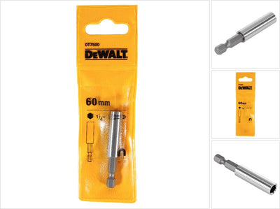 Accessori Dewalt Portapunte per cacciavite da 60 mm per punte per cacciavite da 25 mm, magnetico - dt7500-qz