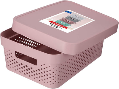 Curver infinity 11l storage - container with lid pink