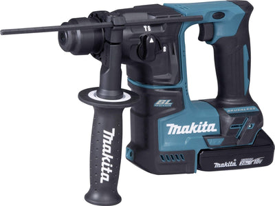 Makita hebr171raj set trapano a percussione 18 V con batteria agli ioni di litio sds-plus (2 batterie da 2,0 Ah) in mbox - 1,2 J - senza spazzole