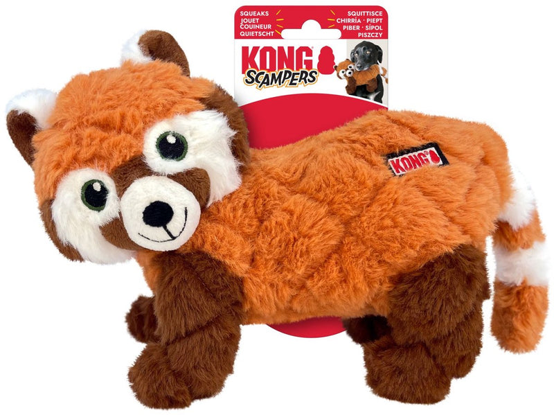 Kong scpers panda rojo - peluche - 22,86x25,4x12,07 cm marrón m