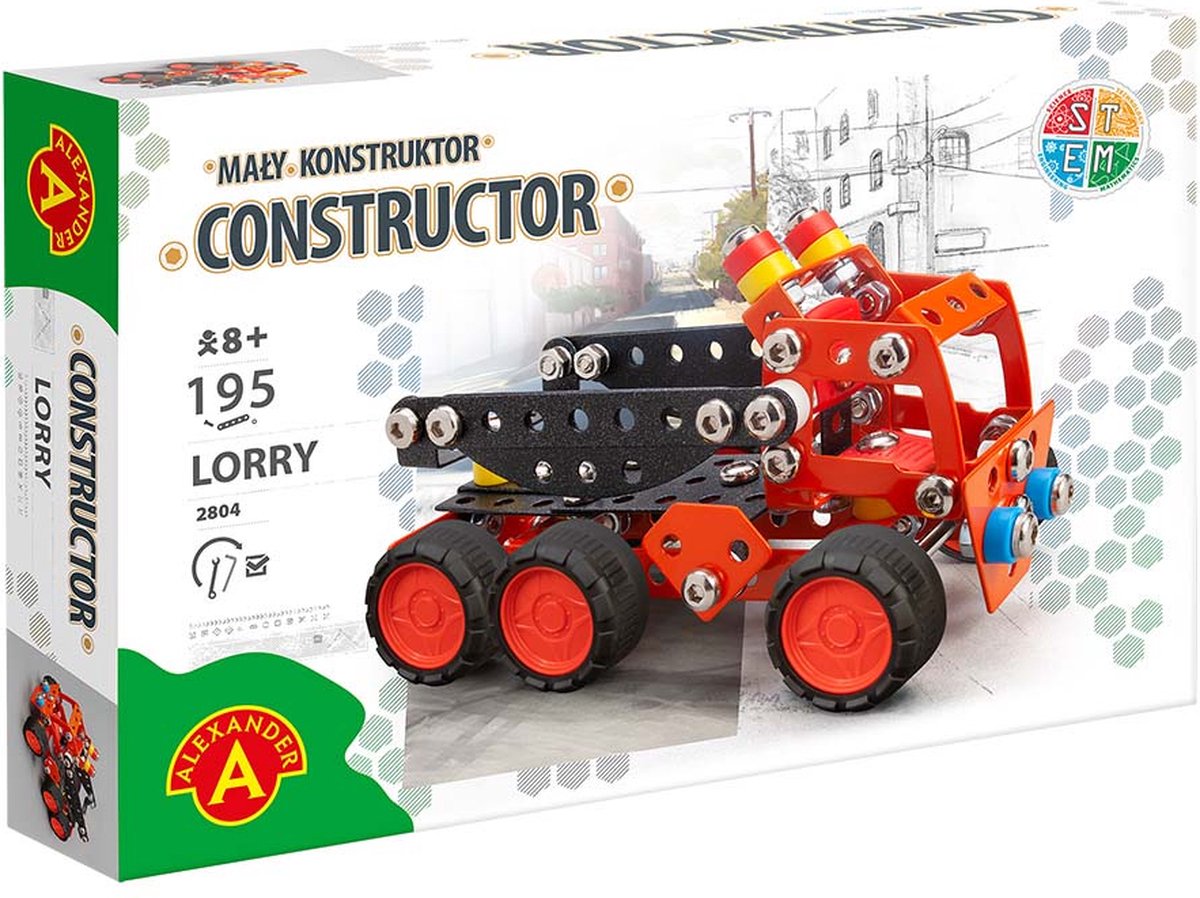 Alexander juguetes alexander toy constructor - camión - 195 piezas