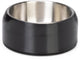 Designed by lotte noar voerbak hond - eetbak drinkbak - vaatwasserproof - anti-slip - rvs - zwart - 470ml