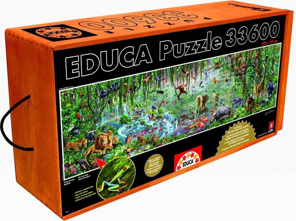 Educa - puzzel - wildlife - 33600 stukjes - legpuzzel