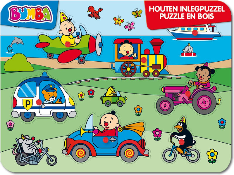 Bumba Houten Insent Puzzle Vehicles