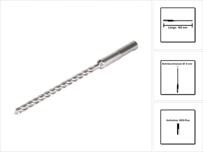 Accessori Makita p4s: trapano sds-plus 6x165mm - b-57978 - b-57978