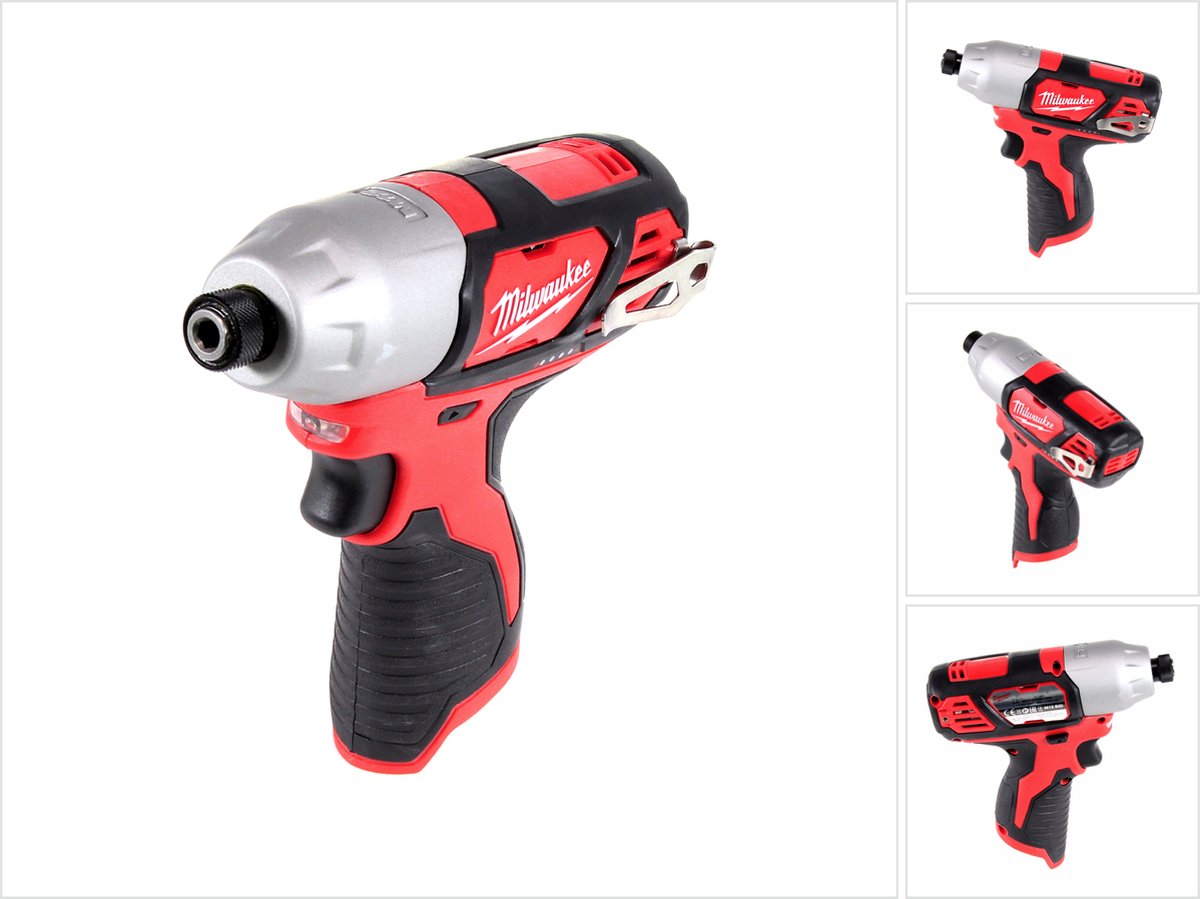 Cuerpo de llave de impacto con batería de iones de litio de 12v milwaukee m12 bid-0