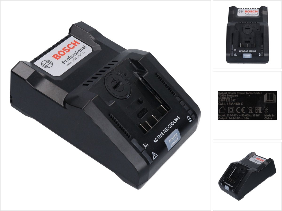 Bosch professional gal 18v-160 c gereedschapslader - biturbo - accu niet bij oplader meegeleverd