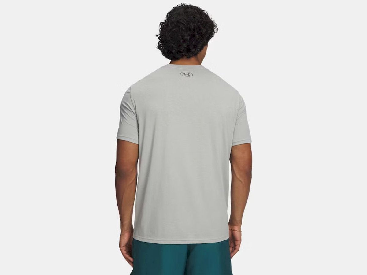 Under armour ua m sportstyle lc ss-gry heren sportshirt - titanium - clay groen
