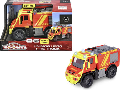 Majorette - camión de bomberos unimog u530 - camión de bomberos - luz y sonido - a partir de 3 años
