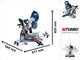 Troncatrice professionale a batteria Bosch blue gcm 18v-216 dc | biturbo | escl. batteria e caricabatterie - 0601b47000