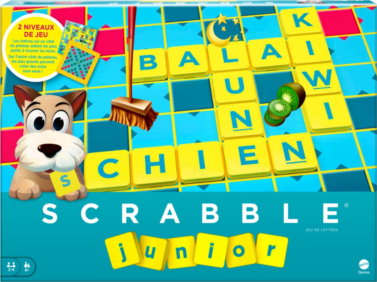 Mattel Junior Scrabble Board Game (francese)
