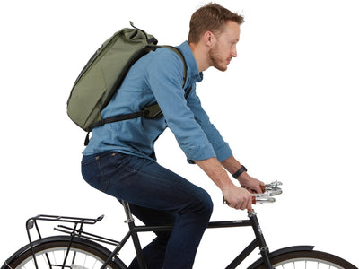 Thule mochila de ocio mochila con compartimento para portátil mochila de viaje primordial 18l verde olivino