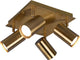 Trio marley - spot - old brass - excl. 4x gu10 3w
