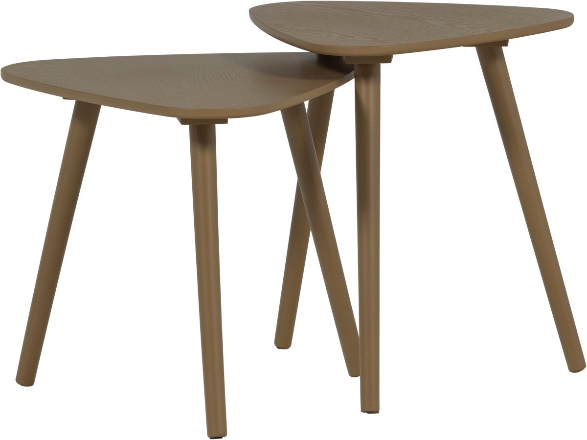 Tavolini Nila in legno - legno - fango - set di 2