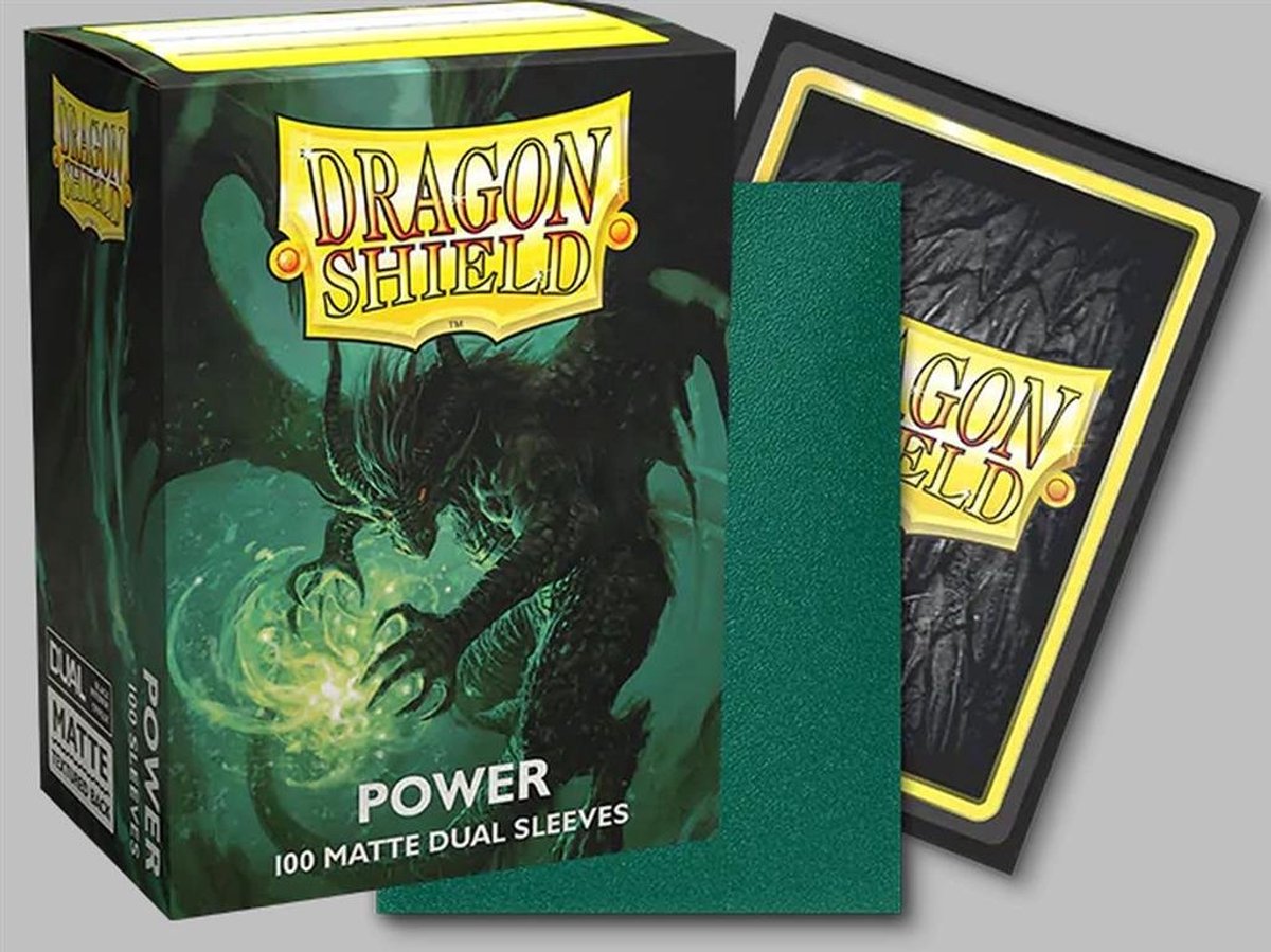 Dragonshield caja 100 fundas doble mate 'power'