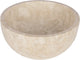 Lavabo Differnz boomer - 21x12cm - redondo - mármol - beige