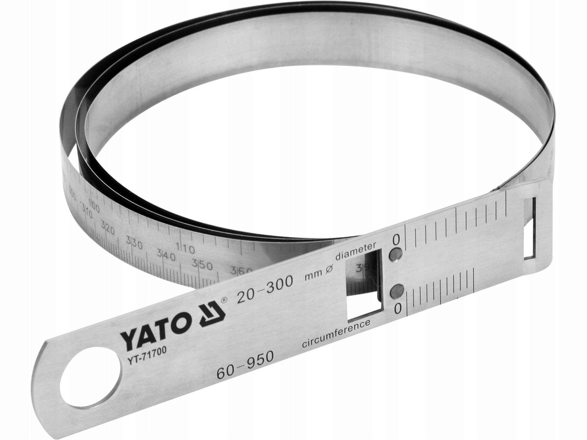 Yato roestvrijstalen meetlint 20-300mm diameter omtrek precisie