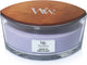 Vela perfumada Woodwick Heartwick Flame Ellipse - Lavender Spa - 50 horas de combustión