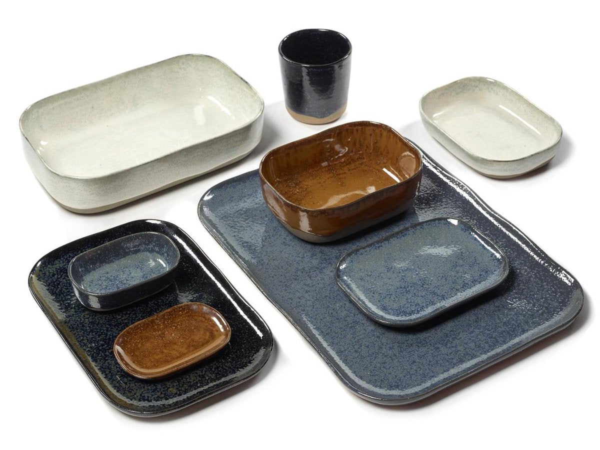 Serax - merci la nouvelle table - piatto fondo s - blu grigio - 8 pezzi